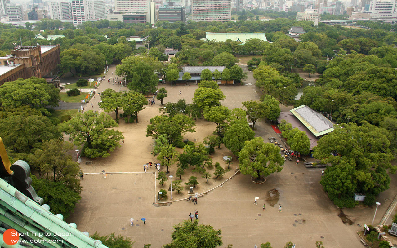 天守阁上看整个庭院