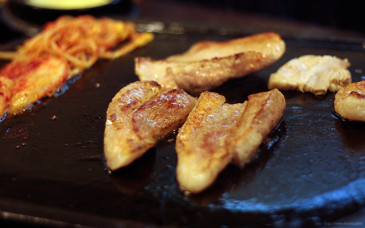 煎肉ing