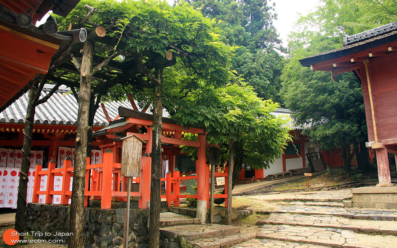 神社一角