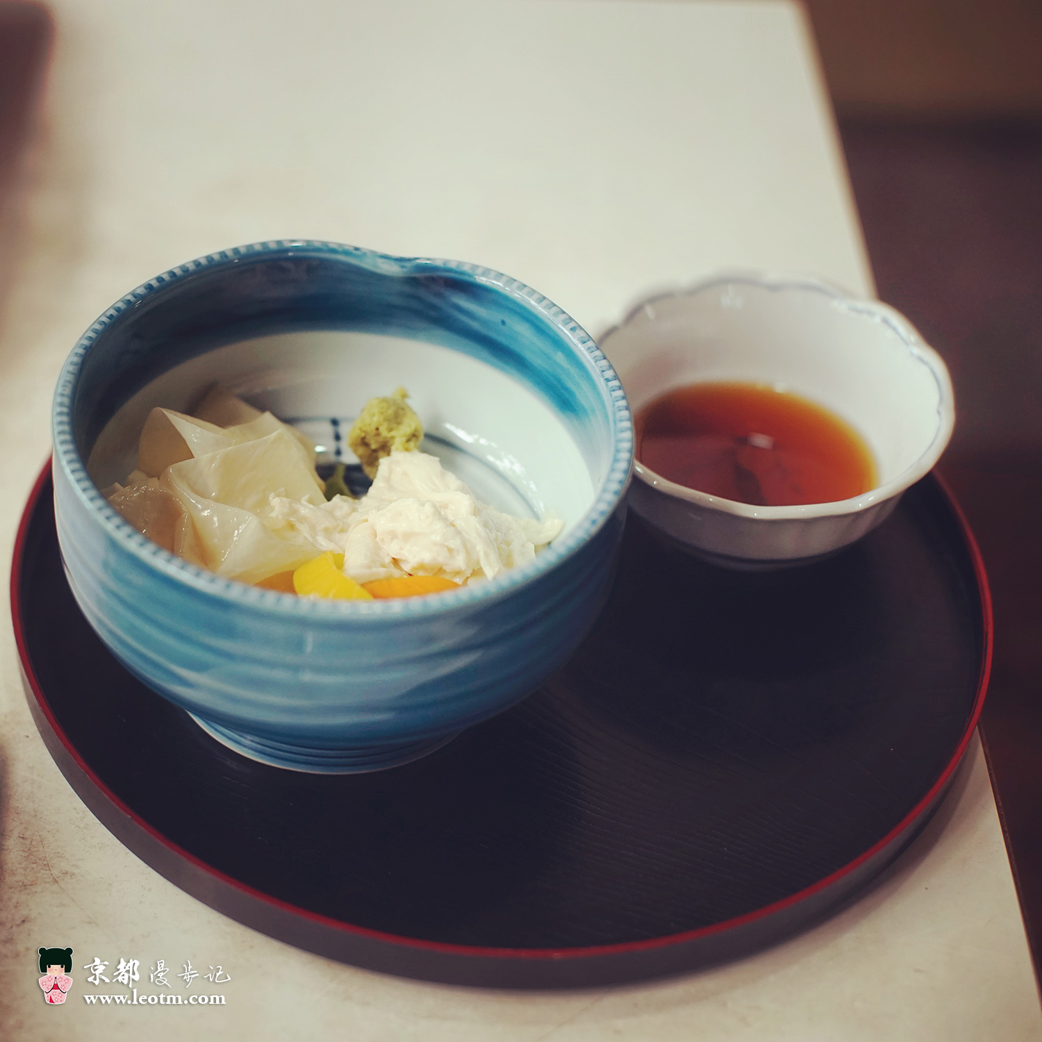 大觉寺徒步到纸王寺，中途找到的怀石料理店